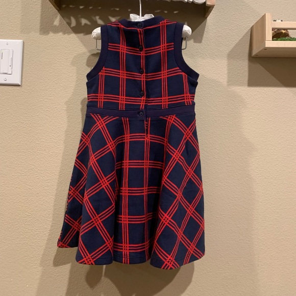 NWOT 4T janie and jack kids girls kint plaid holiday dress - Picture 3 of 8